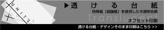 透けるのデザインそのまま